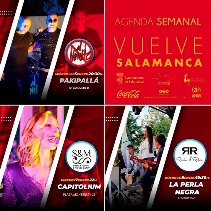 Foto 1 -  ‘Vuelve Salamanca’ comienza el año con tres conciertos que reúnen la mejor variedad de pop rock y rumba